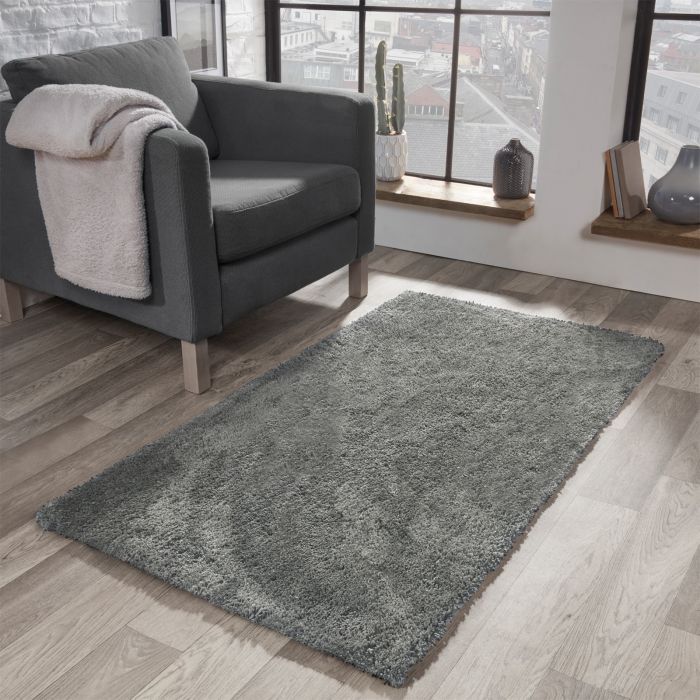 grey teddy rug