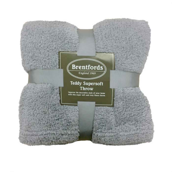 grey teddy fleece blanket