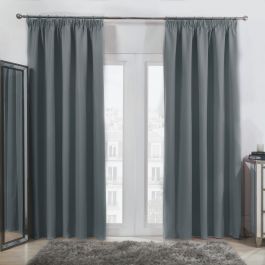 Dreamscene Pencil Pleat Blackout Curtains - Grey