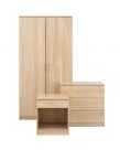 Panama 3 Piece Bedroom Furniture Set - Oak