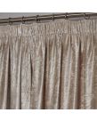 Sienna Crushed Velvet Pencil Pleat Curtains, Blush - 46 X 54