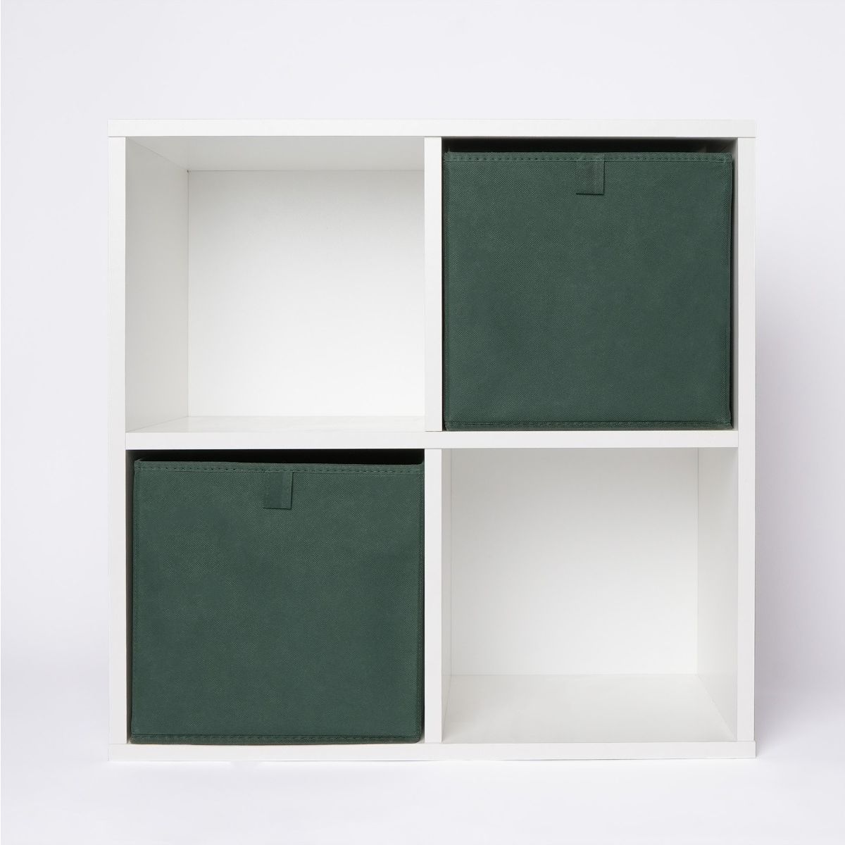 STORAGE BOX GREEN PLAIN 9X10X15