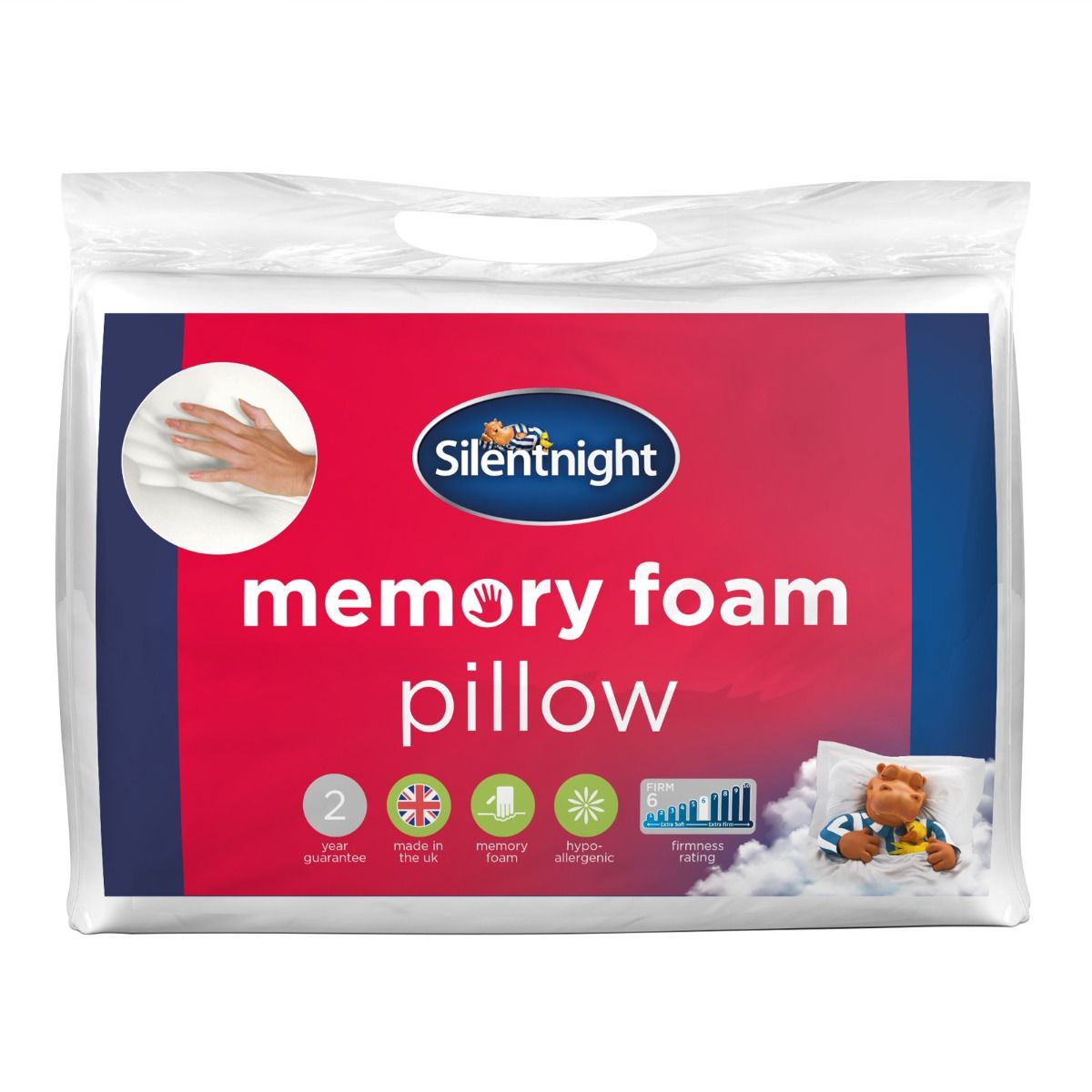 Silentnight Essentials Memory Foam Core Pillow - White