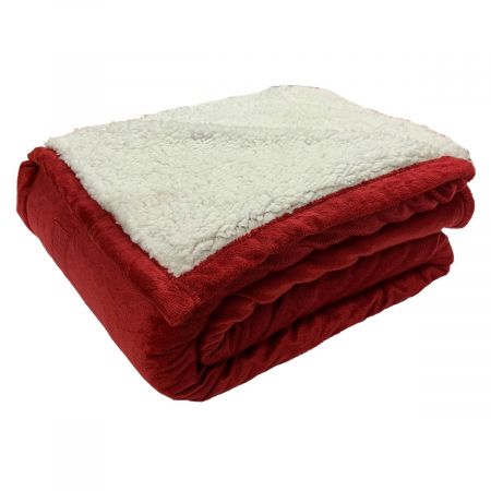 Waffle Mink Throw - Chocolate