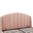 Pettine End Lift Ottoman Storage Bed - Blush Pink