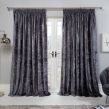 Sienna Crushed Velvet Pencil Pleat Curtains, Blush - 46 x 54